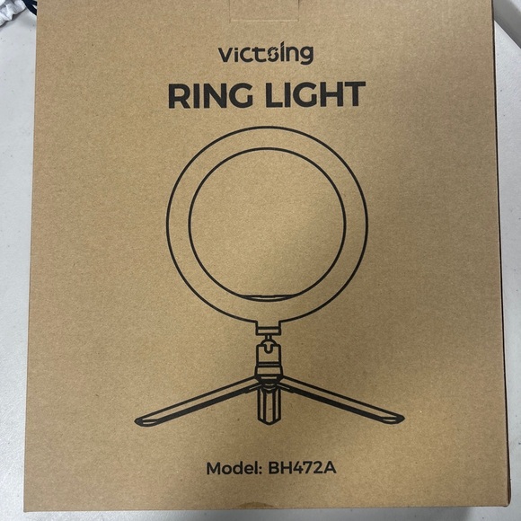 Victsing 10" LED Ring Light Tripod Adjustable Shades Phone Holder BH472A - Picture 7 of 7